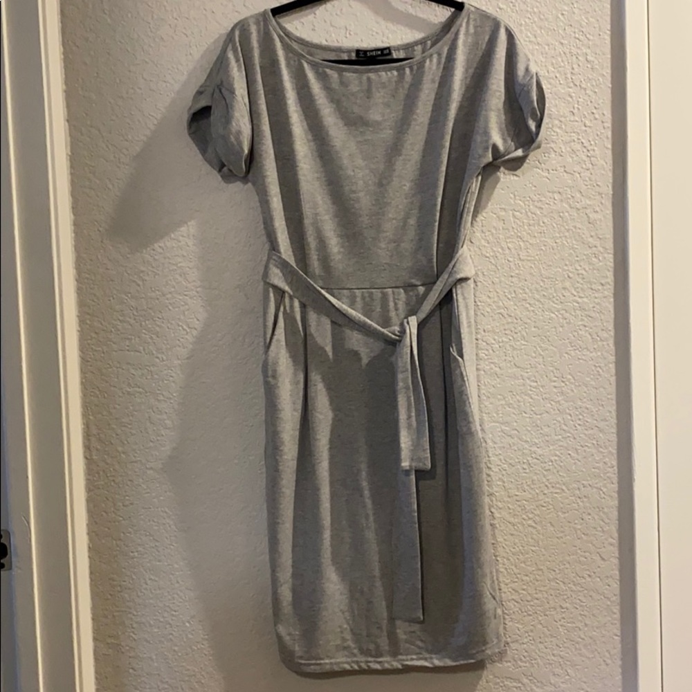 Grey casual dress-medium